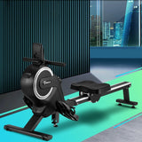 Finex Rowing Machine Magnetic Resistance Aluminium - Close-Up Angle