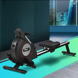 Finex Rowing Machine Rower Magnetic Resistance Exercise Fitness Black - 45-Degree Angle