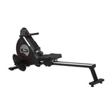 Finex Rowing Machine Rower Magnetic Resistance Exercise Fitness Black - Rear View