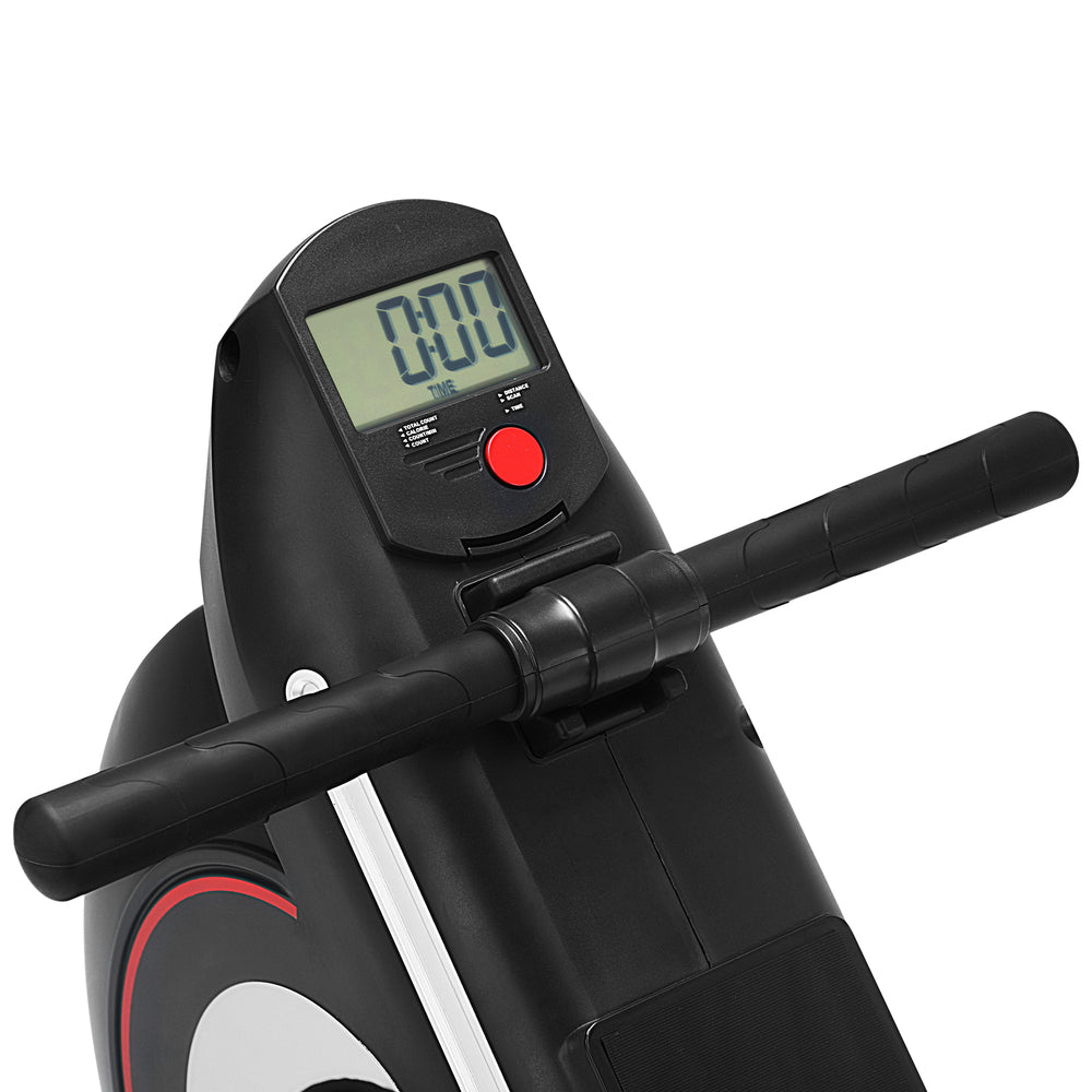 Finex Rowing Machine Rower Magnetic Resistance Exercise Fitness Black
