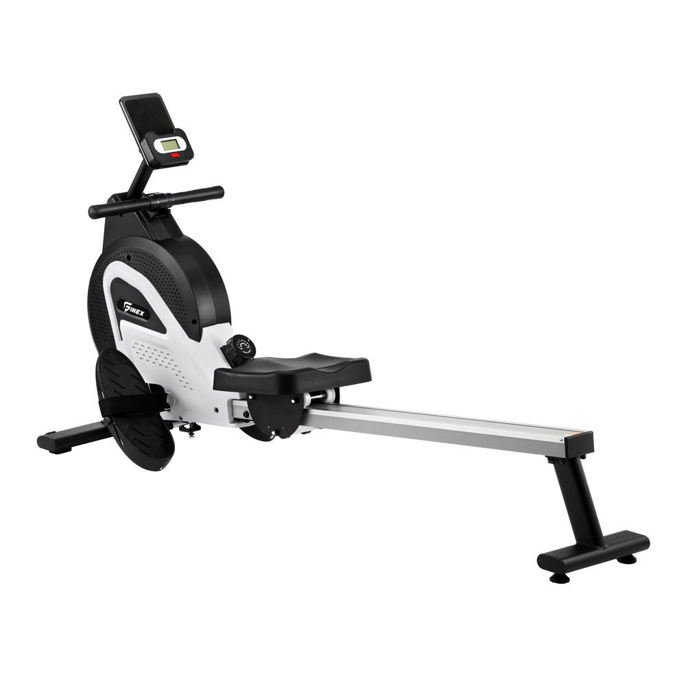Finex Rowing Machine Magnetic Resistance Black&White