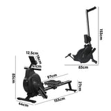 Finex Rowing Machine Rower Magnetic Resistance Black