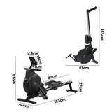 Finex Rowing Machine Rower Magnetic Resistance Black - Front View