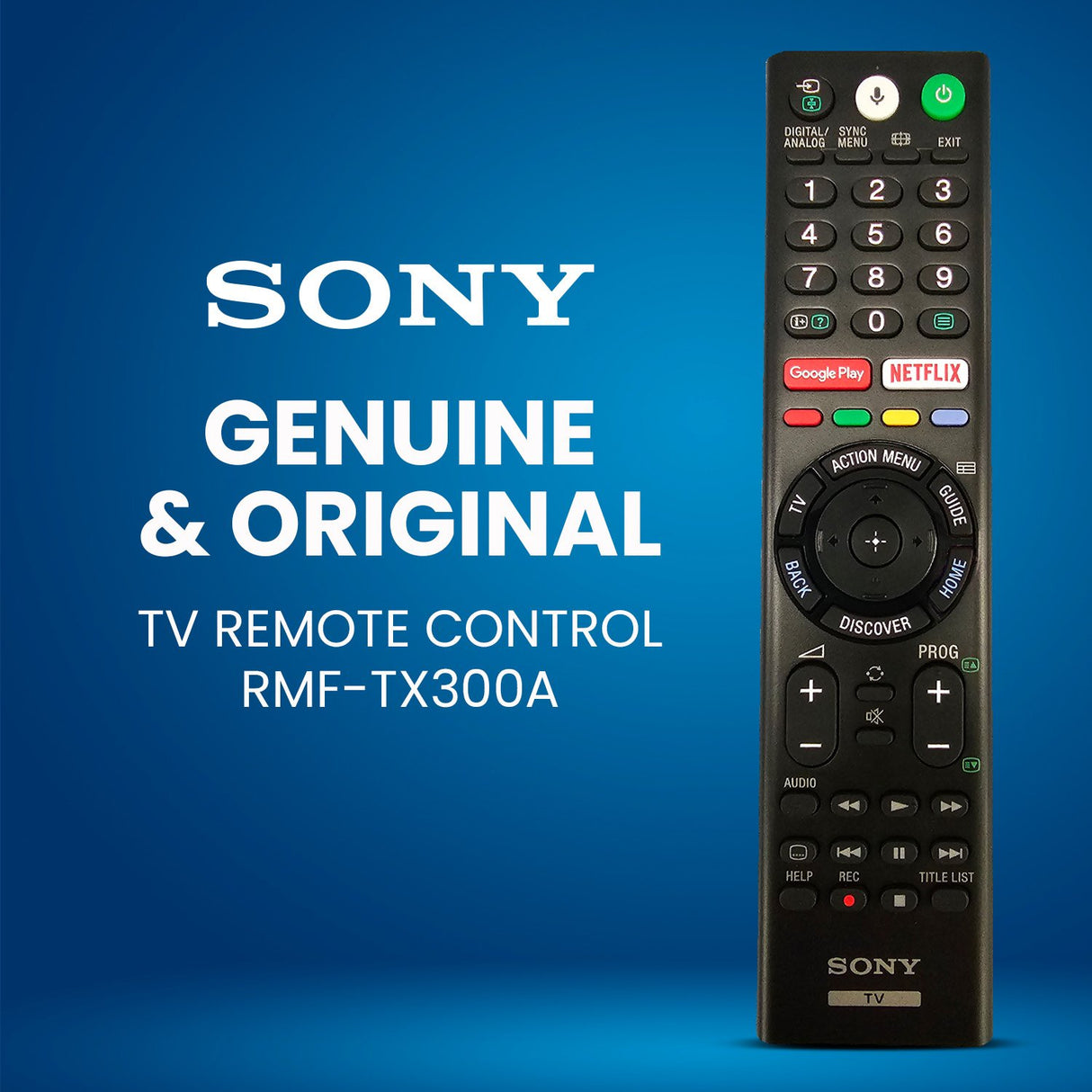 Sony TV Remote Control Replacement - RMF-TX300A