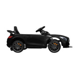 Kids Ride On Car Mercedes-Benz AMG GTR Licensed Black - Top-Down View