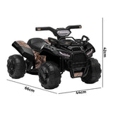 Mazam Kids Ride On Car Electric ATV Rechargeable Black - Front View