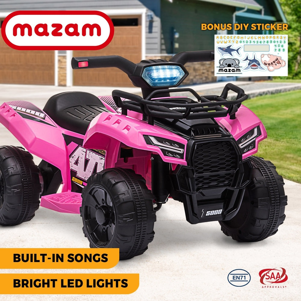 Mazam Kids Ride On Car Electric ATV Rechargeable Pink