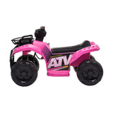 Mazam Kids Ride On Car Electric ATV Rechargeable Pink - Rear View
