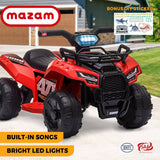 Mazam Kids Ride On Car Electric ATV Rechargeable Red