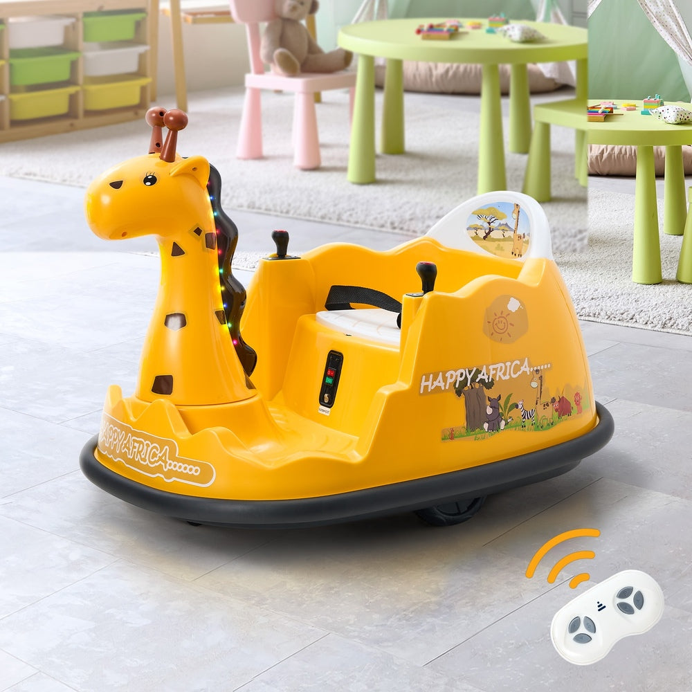 Mazam Kids Ride on Car Bumper Remote Control Light Giraffe