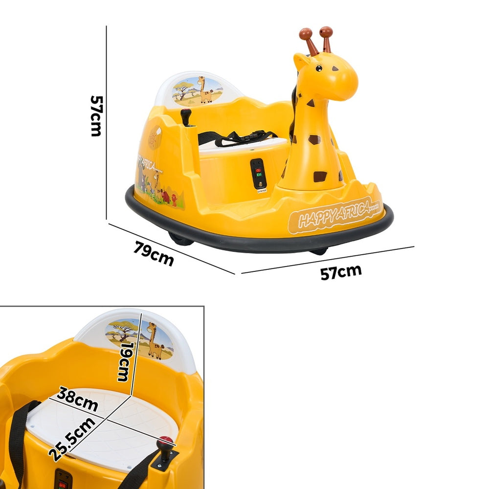Mazam Kids Ride on Car Bumper Remote Control Light Giraffe