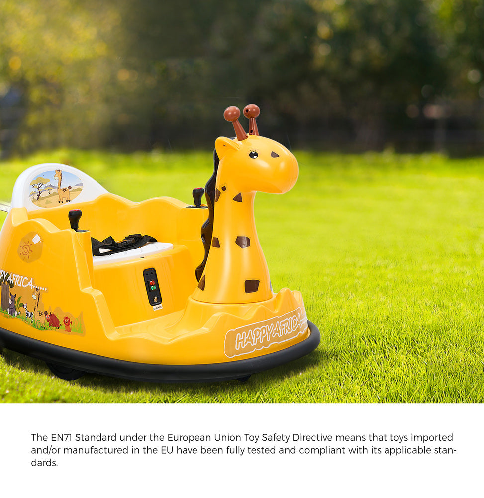 Mazam Kids Ride on Car Bumper Remote Control Light Giraffe