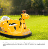 Mazam Kids Ride on Car Bumper Remote Control Light Giraffe - Side View
