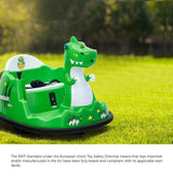 Mazam Kids Ride on Car Bumper Remote Control Spray Led Trex - Top-Down View