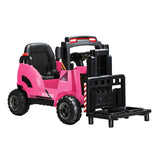 Mazam Kids Ride-On Forklift 12V Electric Car Toy Pink