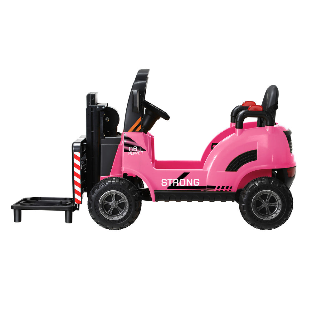 Mazam Kids Ride-On Forklift 12V Electric Car Toy Pink