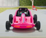 Mazam Ride on Car Electric Kart with Light Bluetooth Pink