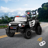 Mazam Kids Police Ride On Car 12V Electric Remote Control Battery - Low Angle