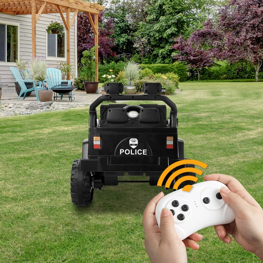 Mazam Kids Police Ride On Car 12V Electric Remote Control Battery