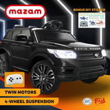 Mazam Kids Ride On Car MP3 LED light 12V Black - Side View