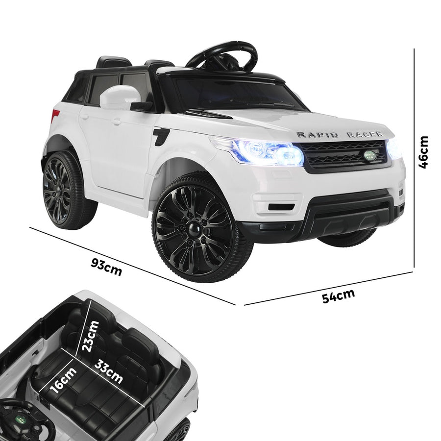 Mazam Kids Ride On Car MP3 LED light 12V White