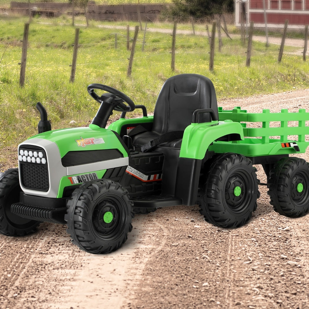 Mazam Kids Ride On Car Tractor 12V Toys Remote Control Green