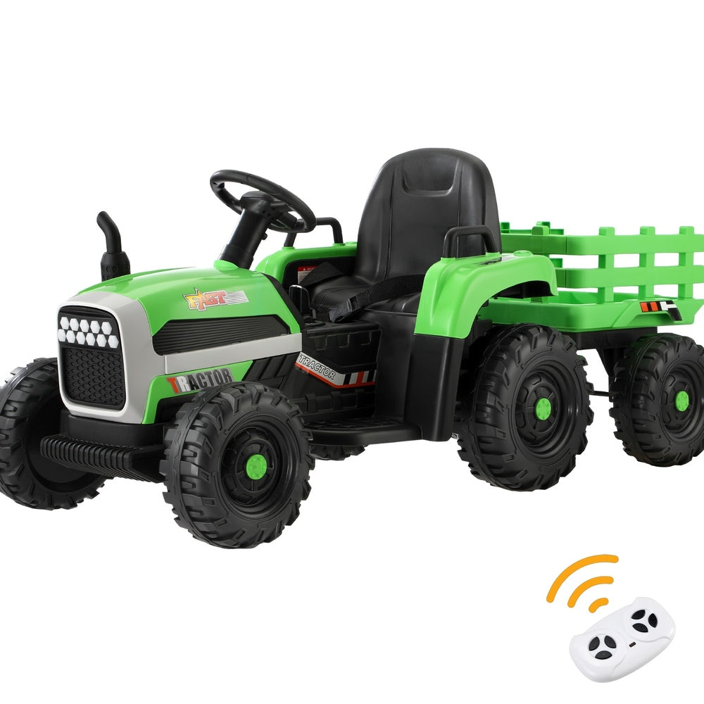 Mazam Kids Ride On Car Tractor 12V Toys Remote Control Green