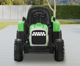 Mazam Kids Ride On Car Tractor 12V Toys Remote Control Green - Rear View