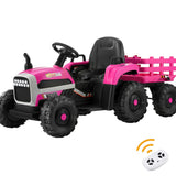 Mazam Kids Ride On Car Tractor 12V Toys Remote Control Pink