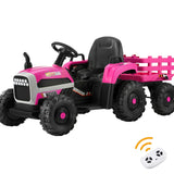 Mazam Kids Ride On Car Tractor 12V Toys Remote Control Pink