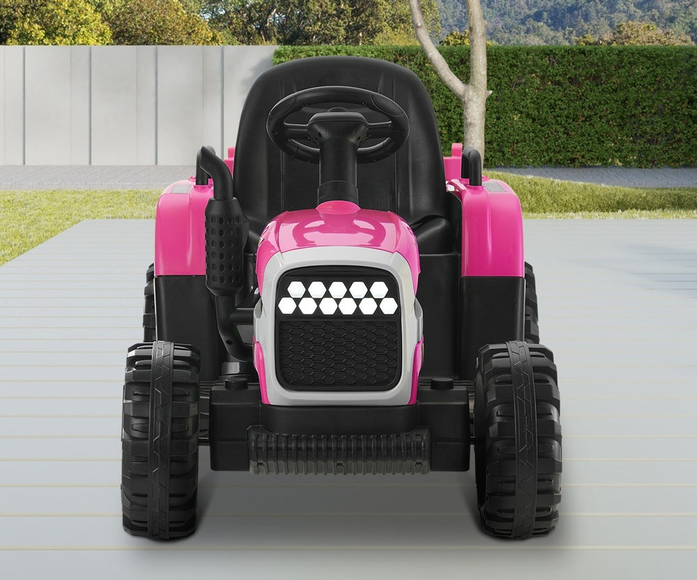 Mazam Kids Ride On Car Tractor 12V Toys Remote Control Pink