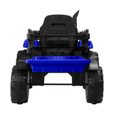 Mazam XL Kids Ride On Tractor 12V with Trailer Remote Blue