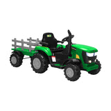 Mazam XL Kids Ride On Tractor 12V with Trailer Remote Green