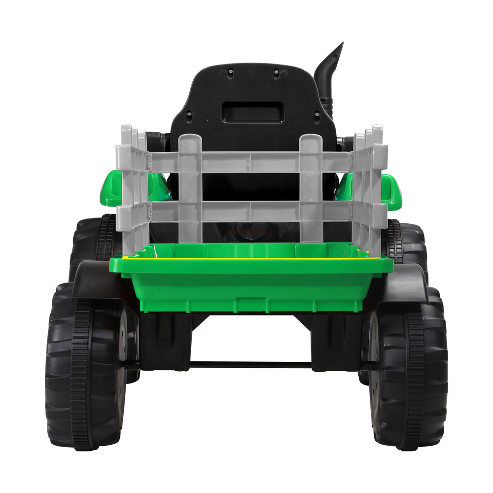 Mazam XL Kids Ride On Tractor 12V with Trailer Remote Green