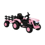 Mazam XL Kids Ride On Tractor 12V with Trailer Remote Pink