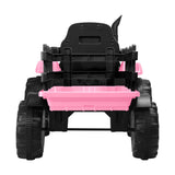 Mazam XL Kids Ride On Tractor 12V with Trailer Remote Pink - Top-Down View