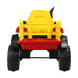 Mazam XL Kids Ride On Tractor 12V with Trailer Remote Red - Close-Up Angle