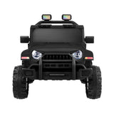 Mazam Kids Ride On Car Jeep 12V Electric Remote Control Black - Front View