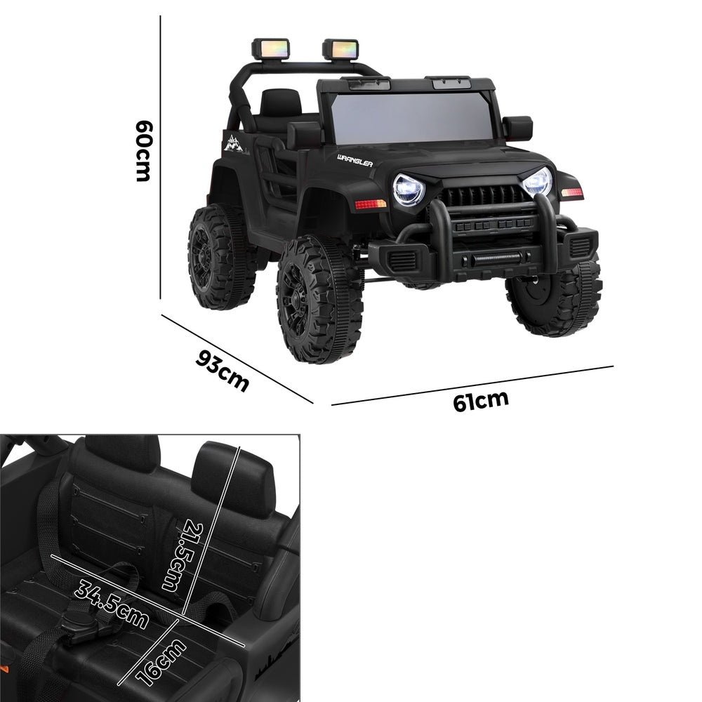 Mazam Kids Ride On Car Jeep 12V Electric Remote Control Black