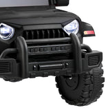 Mazam Kids Ride On Car Jeep 12V Electric Remote Control Black - Top-Down View