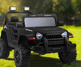 Mazam Kids Ride On Car Jeep 12V Electric Remote Control Black - Side View