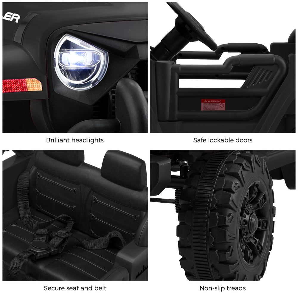 Mazam Kids Ride On Car Jeep 12V Electric Remote Control Black