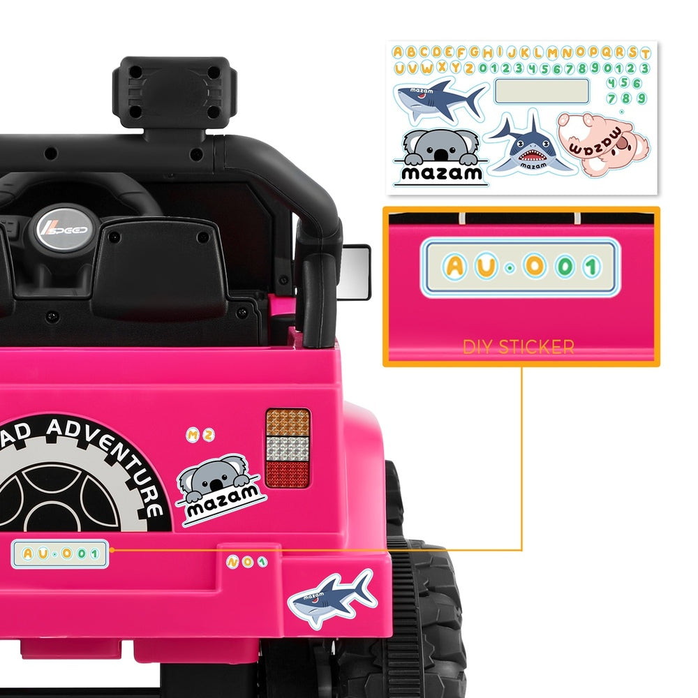 Mazam Kids Ride On Cars Remote Control 12V Electric Pink