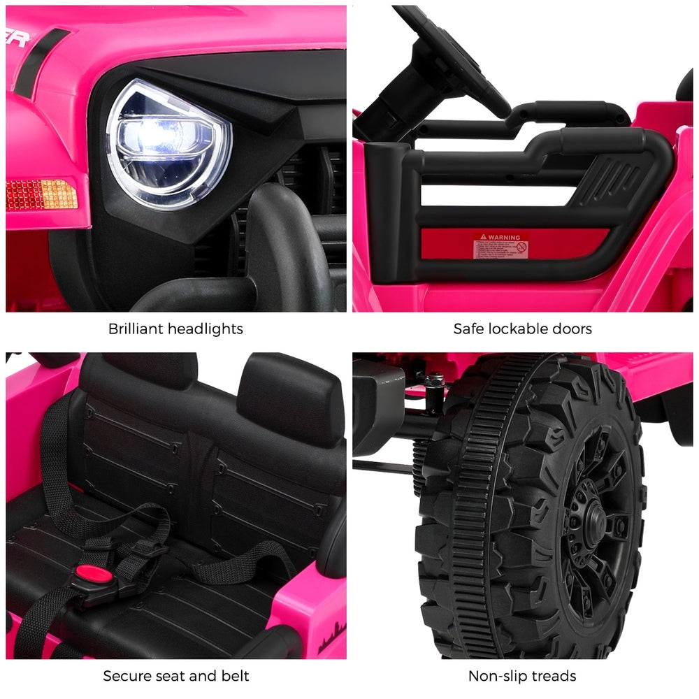 Mazam Kids Ride On Cars Remote Control 12V Electric Pink