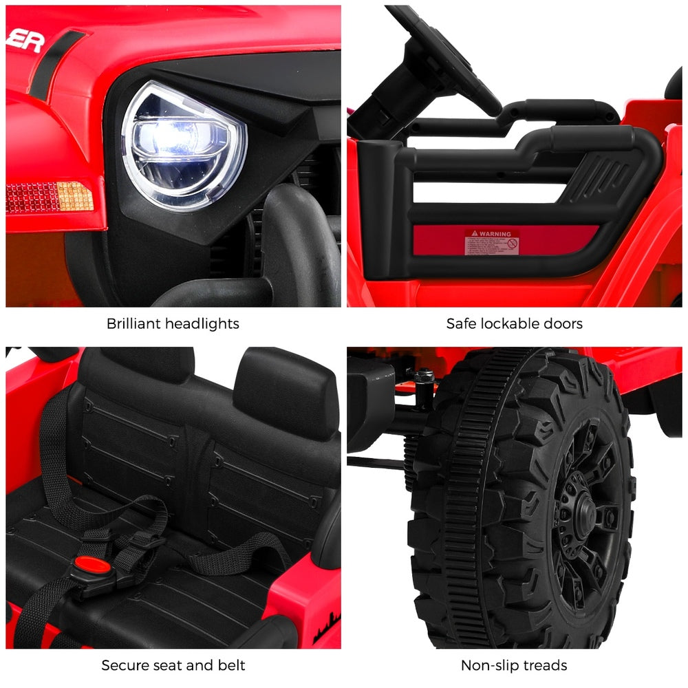 Mazam Kids Ride on Cars 12V Electric Battery Remote Control LED Red