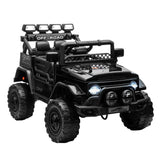 Mazam Ride on Car Electric Jeep Bluetooth Black