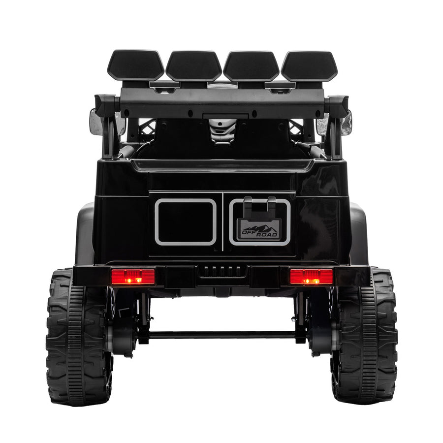 Mazam Ride on Car Electric Jeep Bluetooth Black