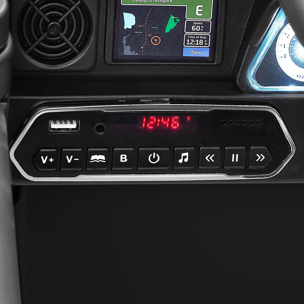 Mazam Ride on Car Electric Jeep Bluetooth Black
