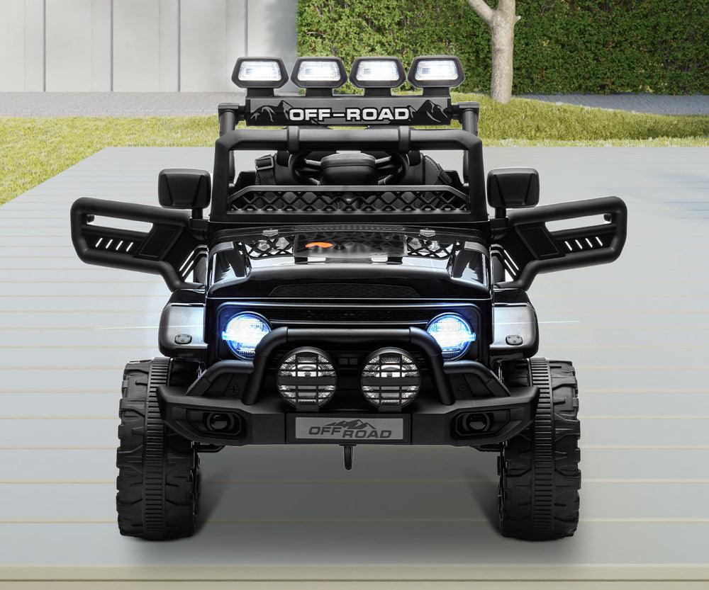 Mazam Ride on Car Electric Jeep Bluetooth Black