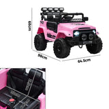 Mazam Ride on Car Electric Jeep Bluetooth Pink - Rear View